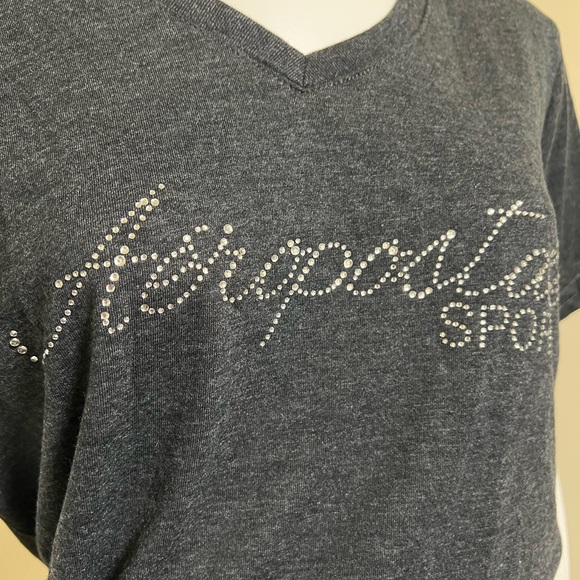 NWT - Aeropostale sport T-shirt charcoal gray - Size L - Picture 3 of 4